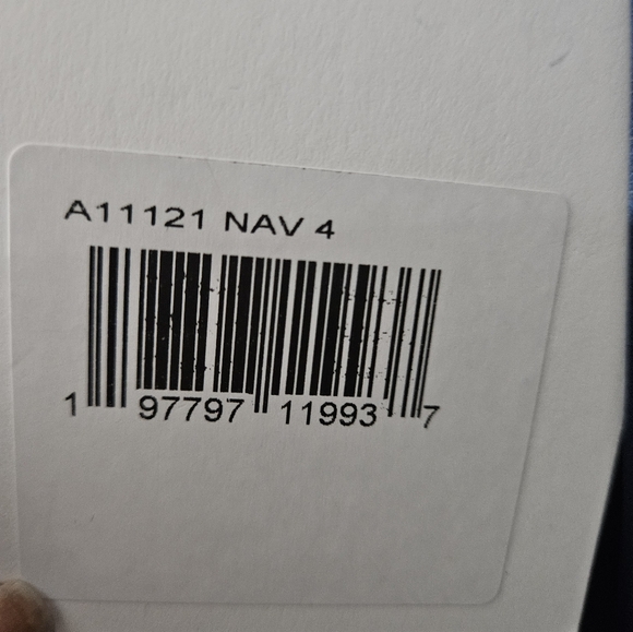 Mac Duggal Embellished Illusion Long Sleeve A Line Gown Navy Sz 4 NWT a11121 - Picture 13 of 14